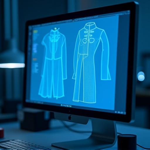 Patrón digital en pantalla